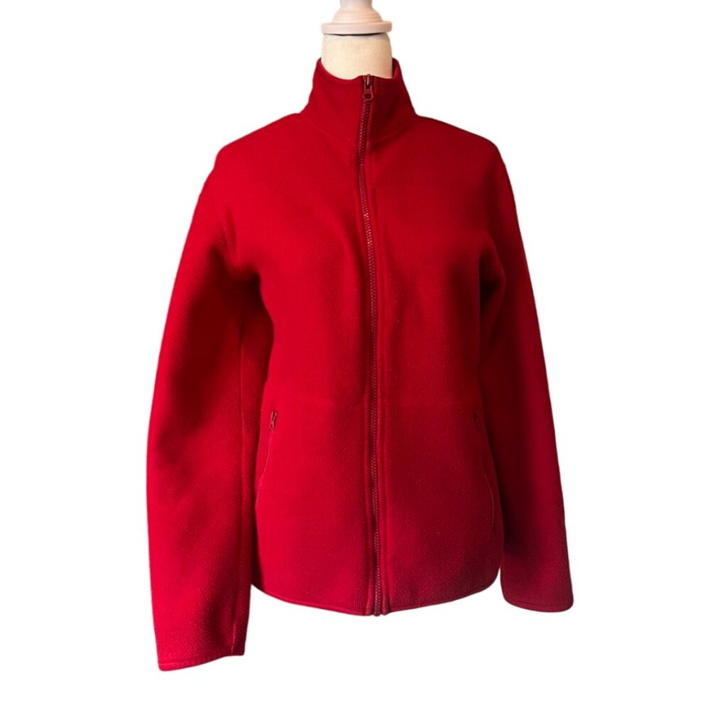 Prospirit Red Fleece Full Zip Jacket